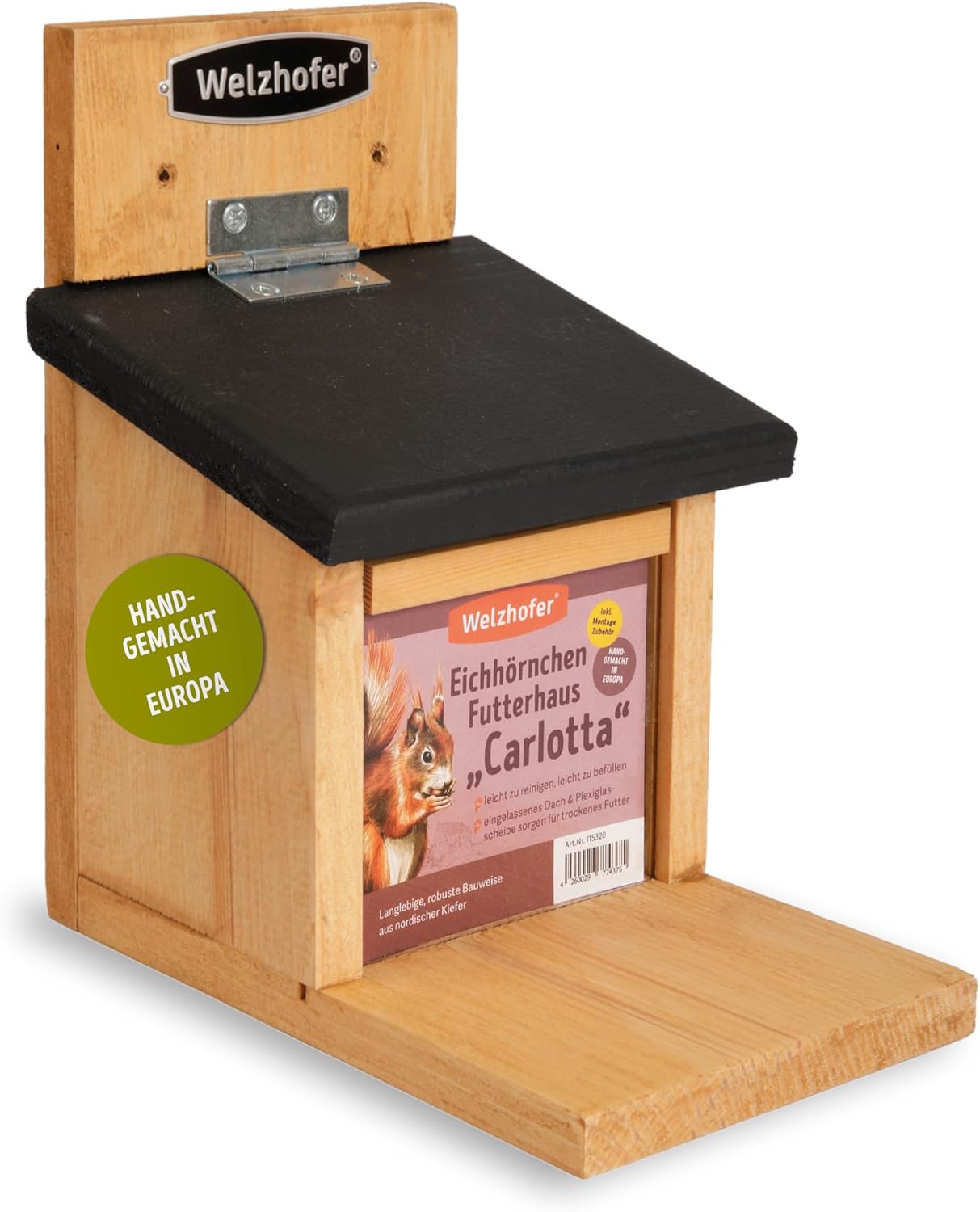 Eichhörnchen-Futterhaus Carlotta zum Aufhängen