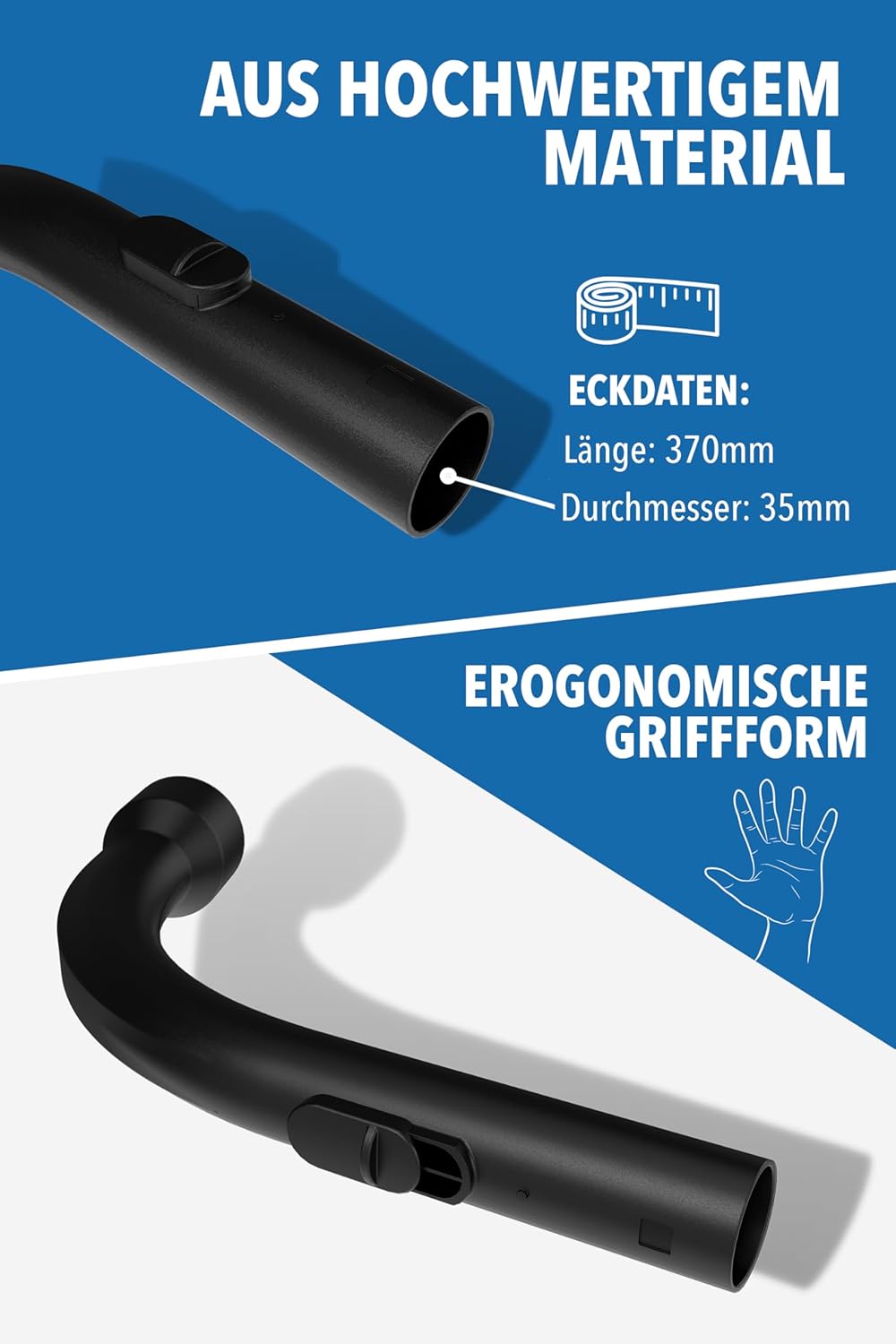 Komfort Griffrohr für Miele Staubsauger, Griffrohr
