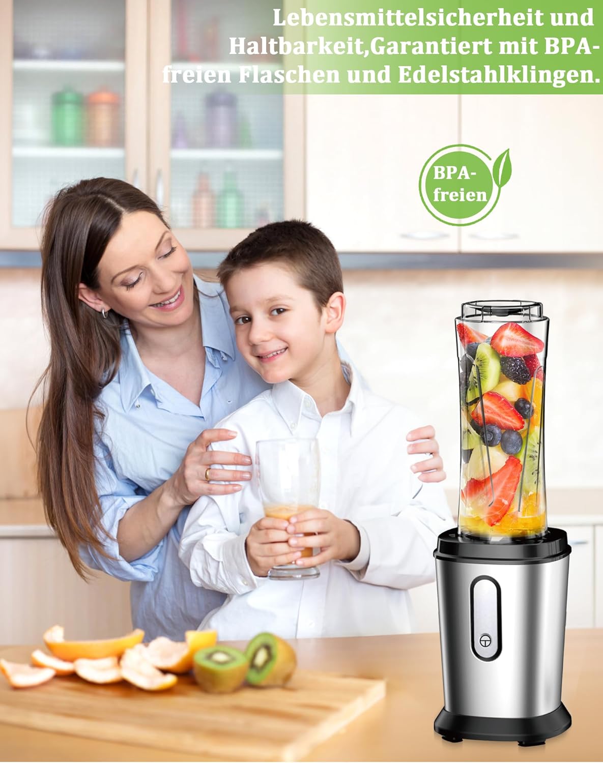 Standmixer & Smoothie Maker, Silber und Schwarz