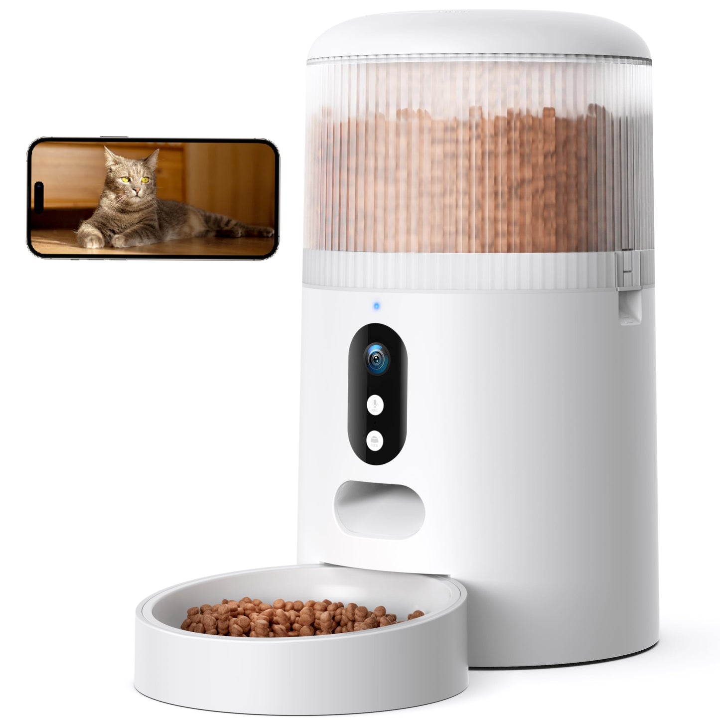 Futterautomat mit HD-Kamera & App-Steuerung