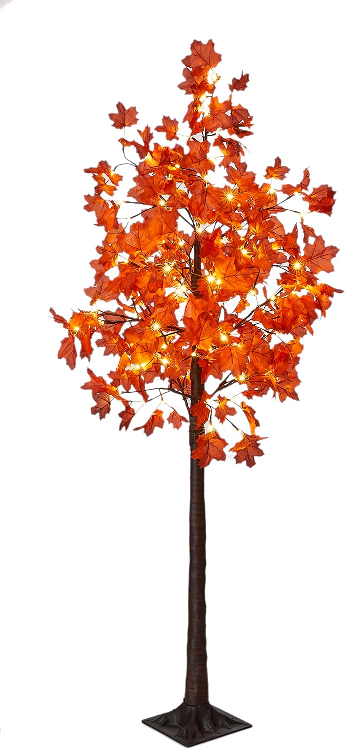 LED Herbstbaum in Ahorn-Optik mit Timerfunktion, 120 warmweisse LEDs, 180 cm