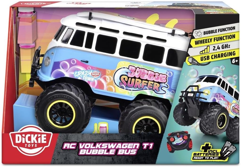 RC Volkswagen T1 Bubble Bus mit Seifenblasenfunktion