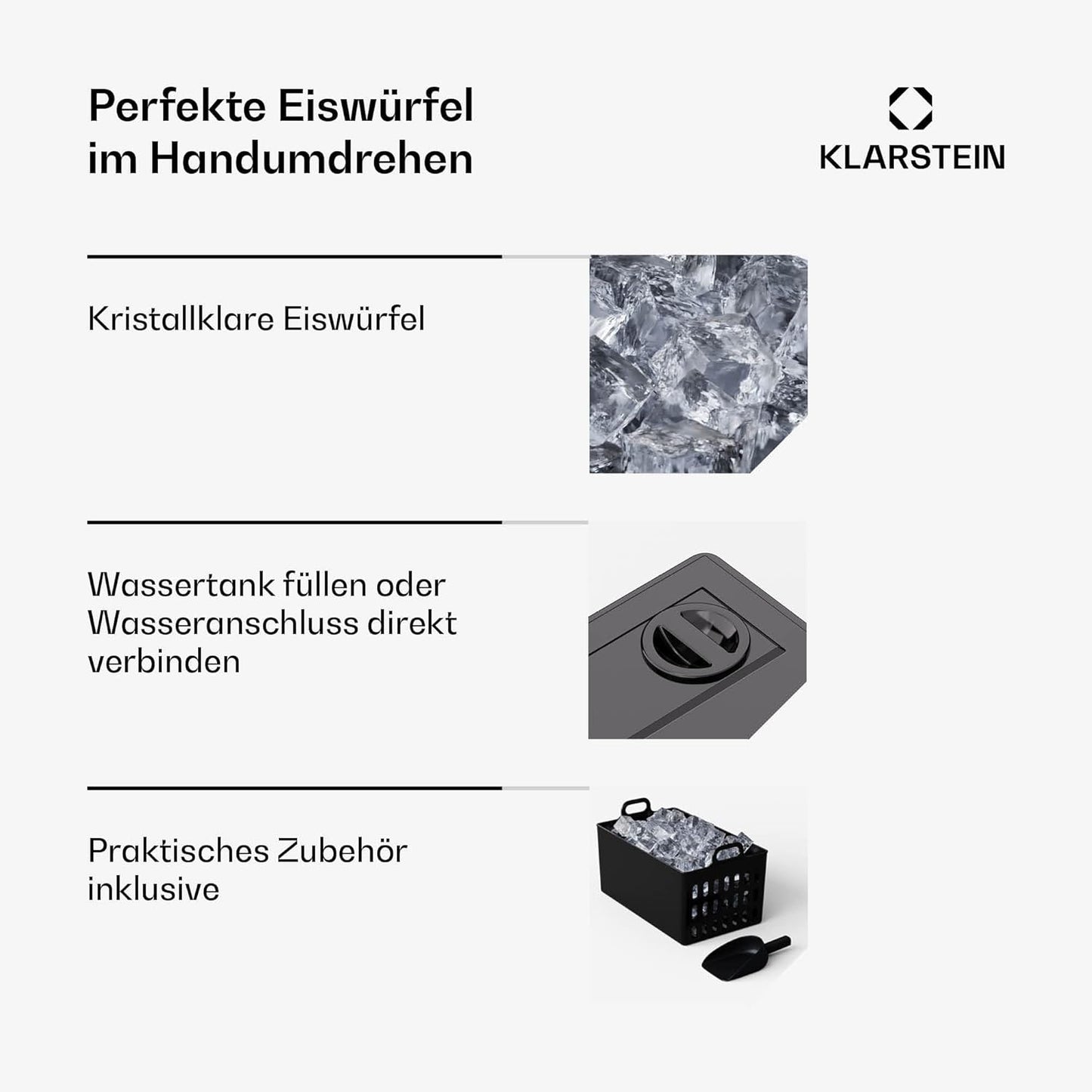 Eiswürfelmaschine FrostMaster (40 kg/Tag), Edelstahl