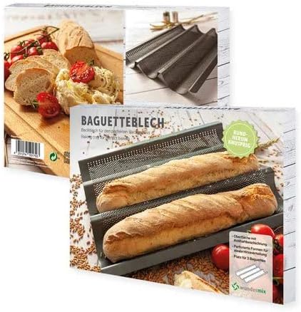 Baguette Backblech mit Antihaftbeschichtung, Baguette Blech