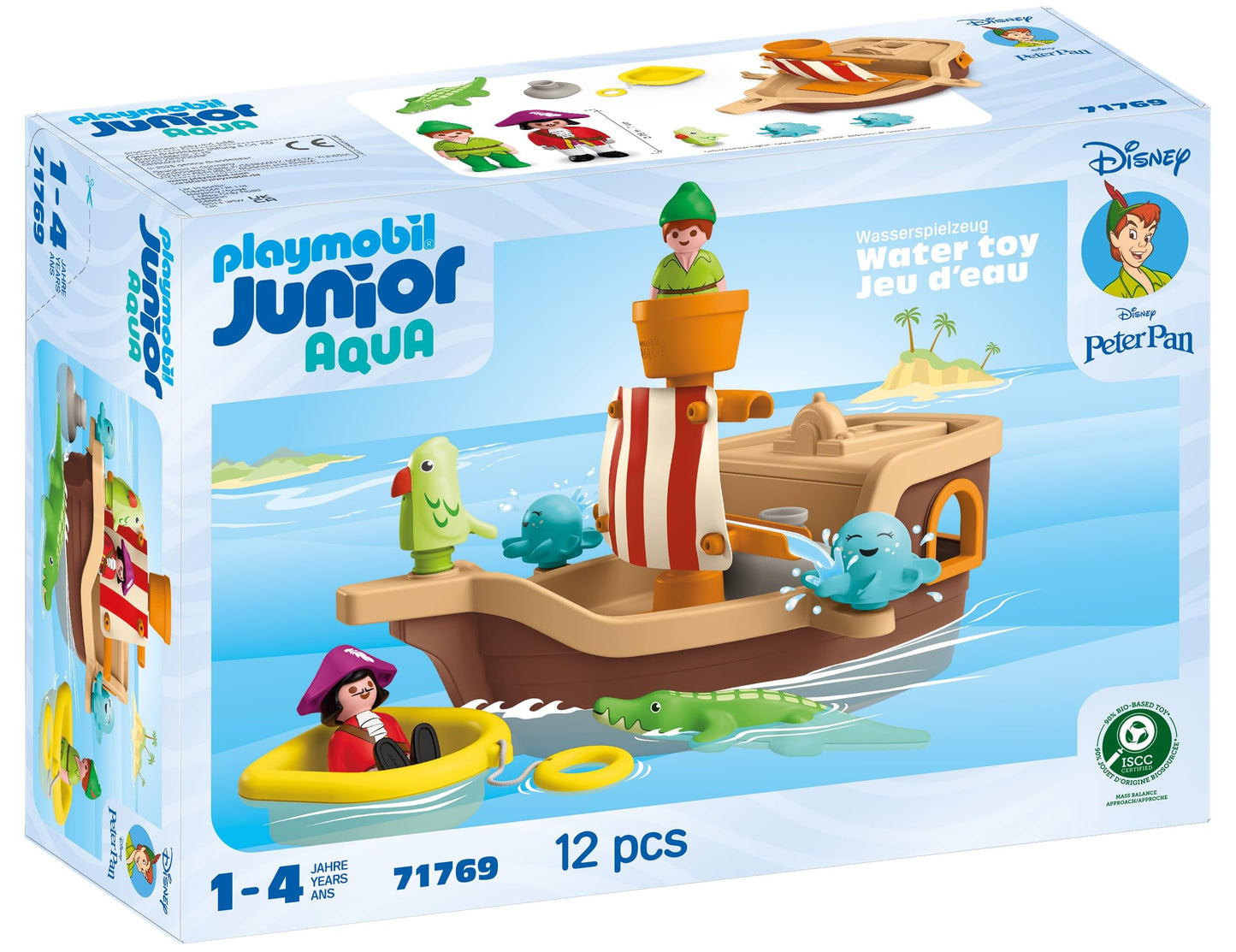 Disney: Peter Pans Piratenschiff mit Wasserspritzspass