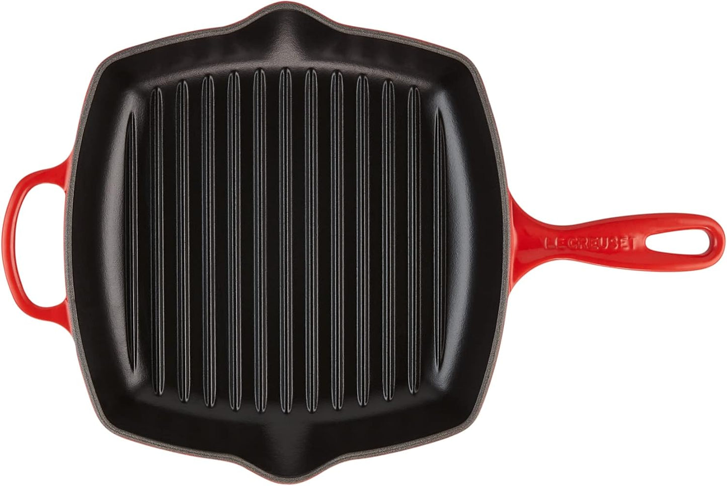 Quadratische Gusseisen-Grillpfanne Signature, Deep Teal