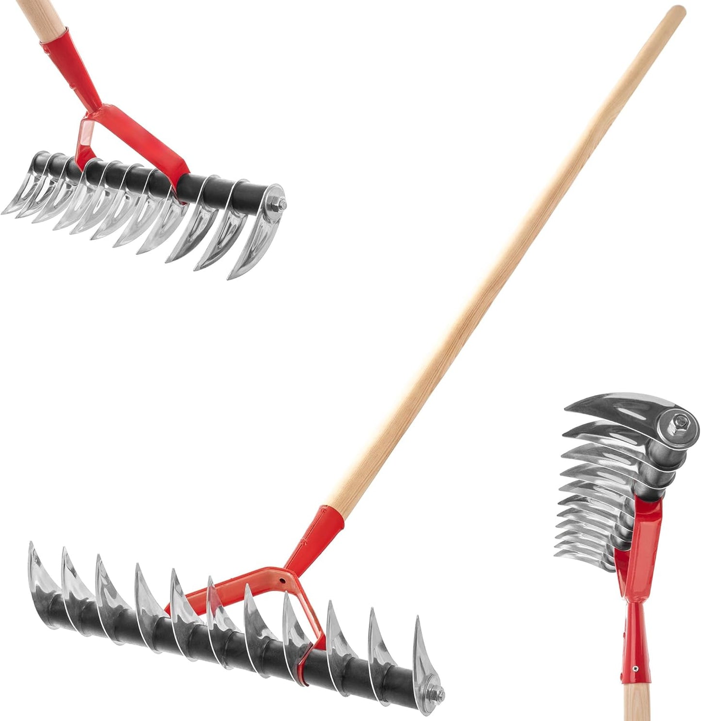 K689 Rasenlüfter mit Stiel, einseitig mit Stiel