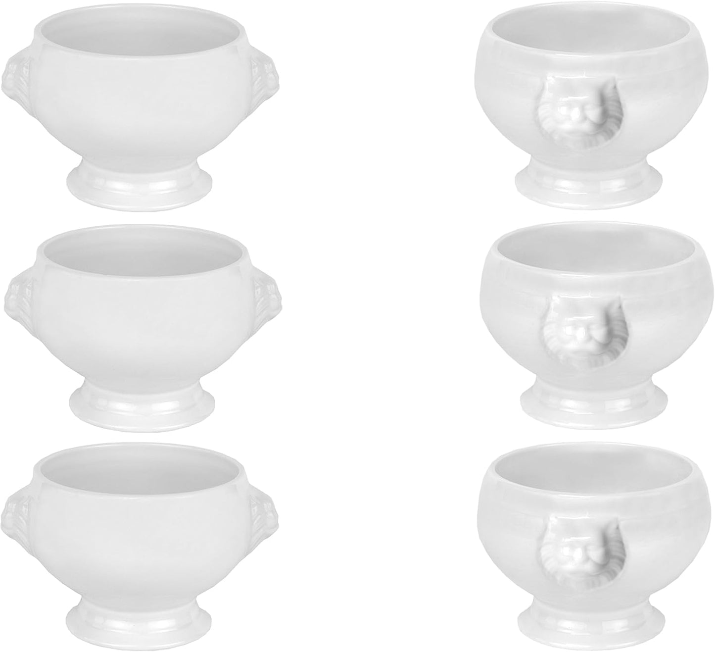 6er Set Löwenkopfterrinen