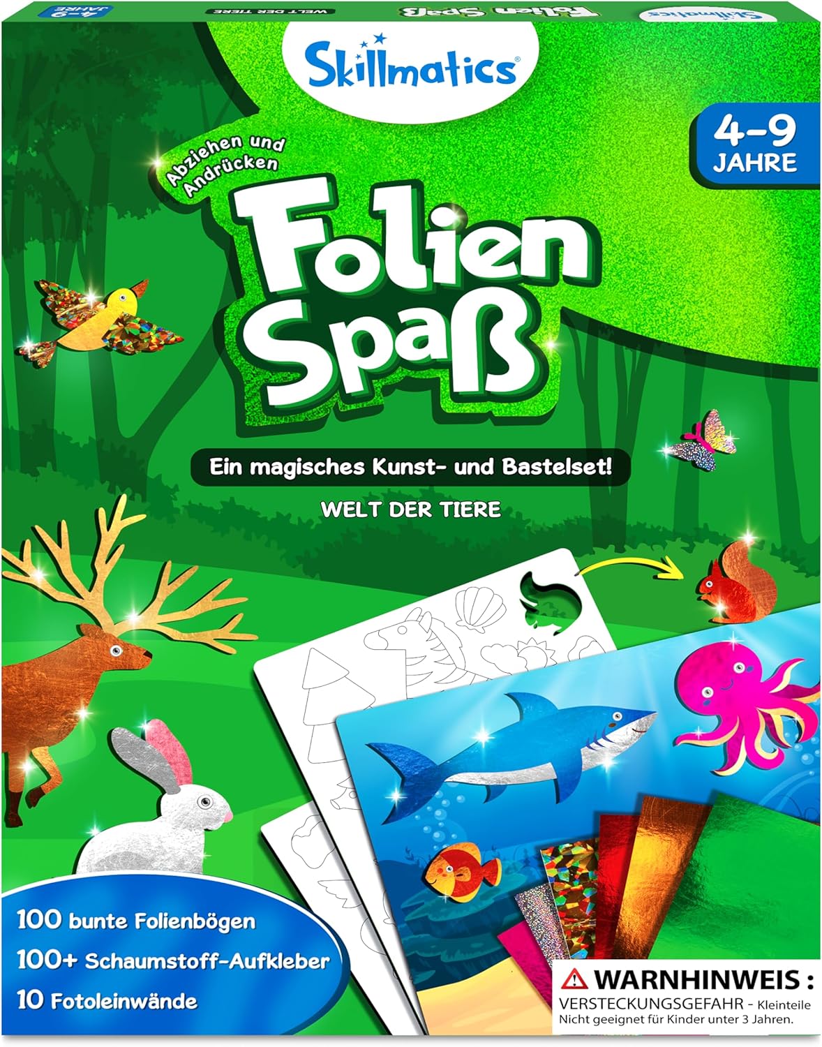 Folienspass - Bastelset Welt der Tiere für Kinder (4-9 Jahre), 2. Welt Der Tiere