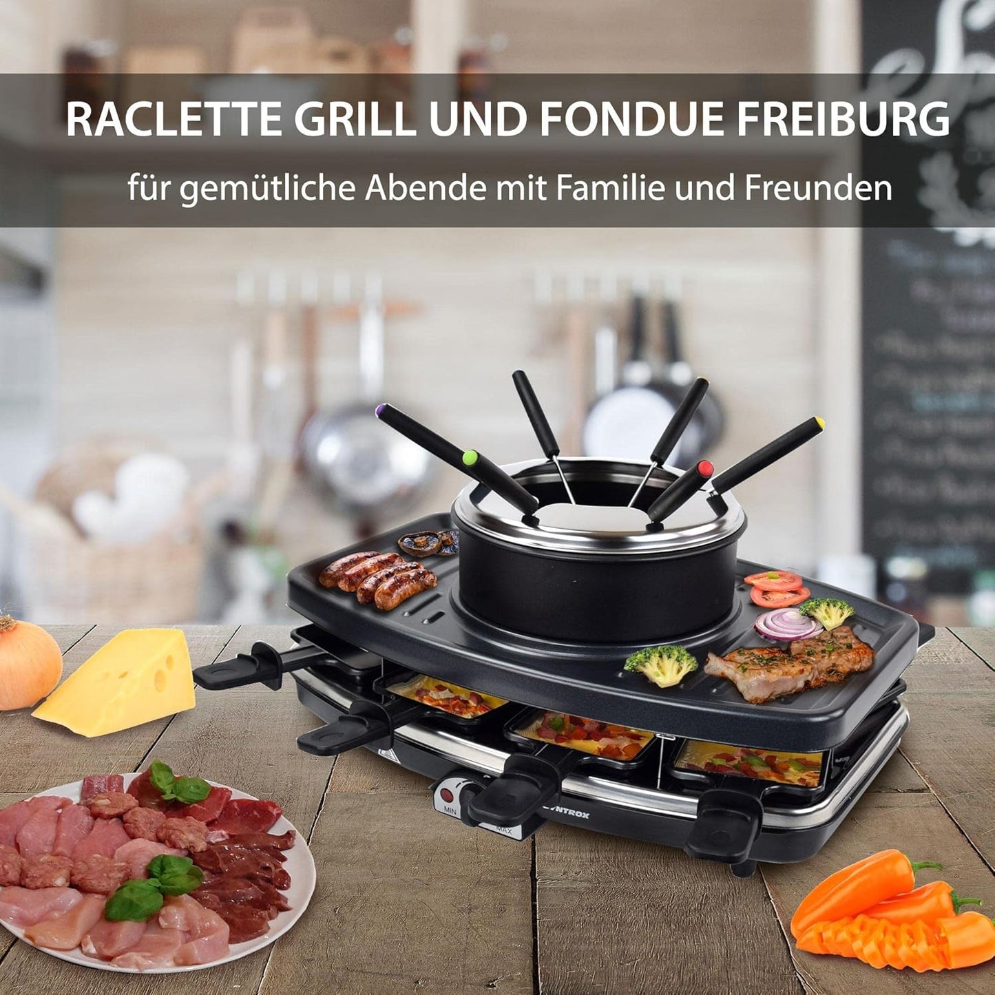 Raclette und Fondue-Set