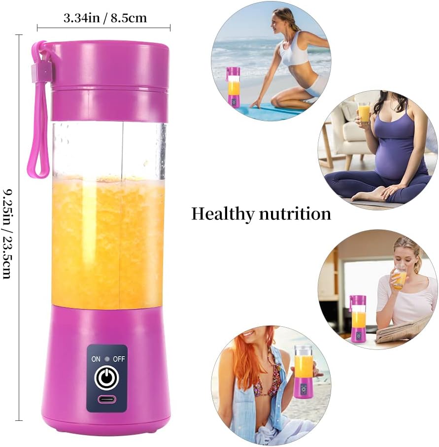 Tragbarer USB-Smoothie-Mixer, Violett