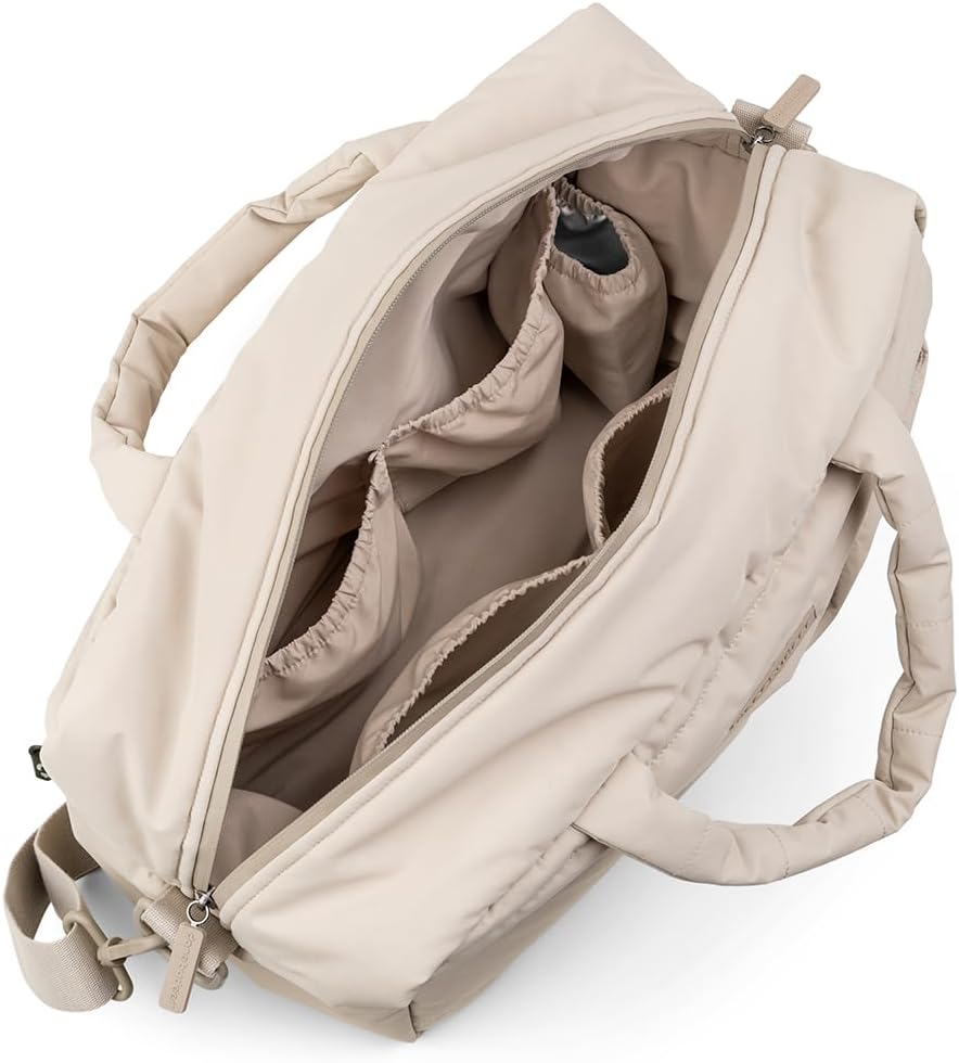 Wickeltasche mit Wickelunterlage & Kinderwagen-Haken, Sand