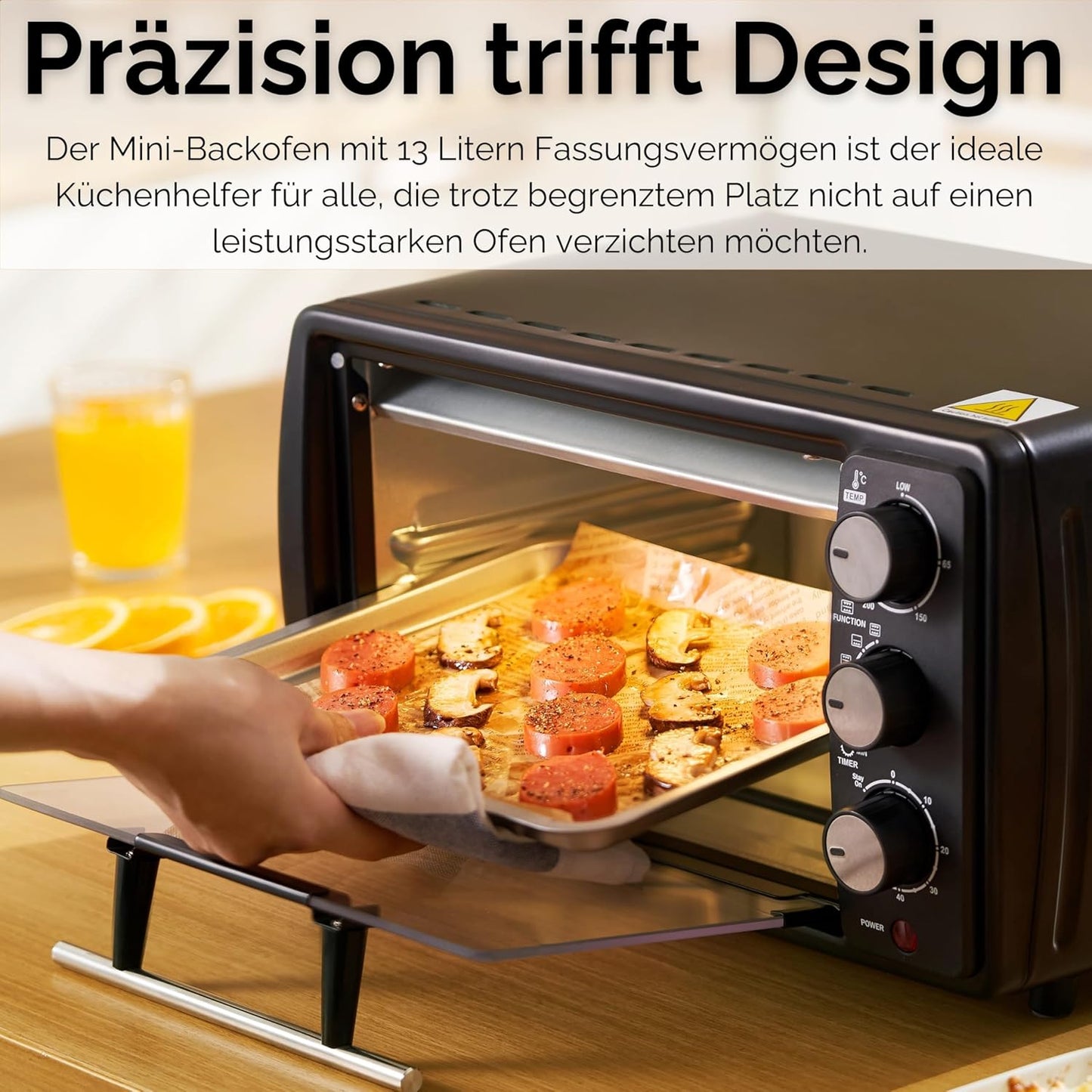 Mini-Backofen mit Timer