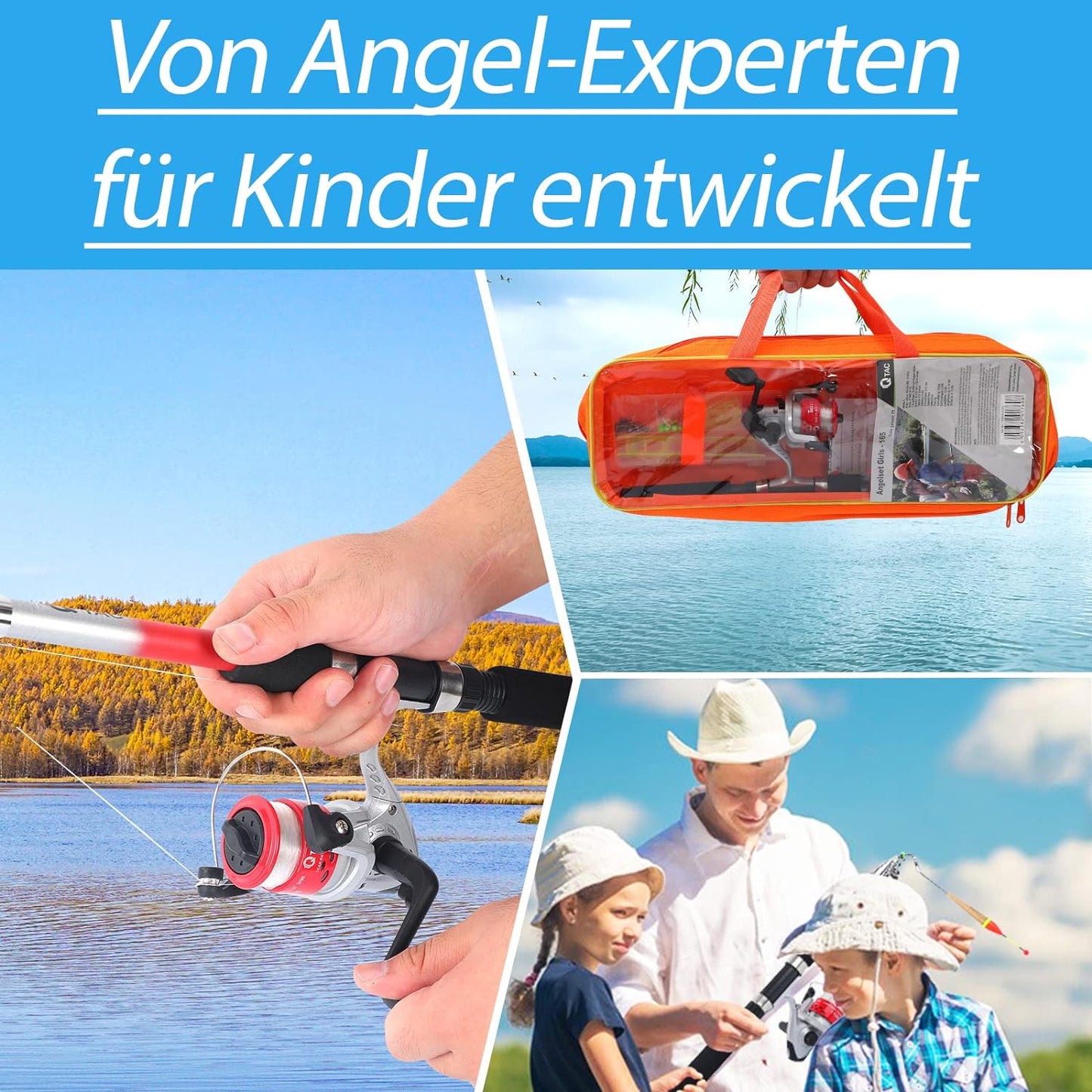 Angel-Set für Kinder, Rot