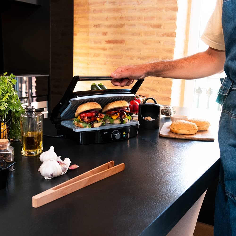 Rock'nGrill - Elektrogrill, 1500 W|Grill und Grillplatte