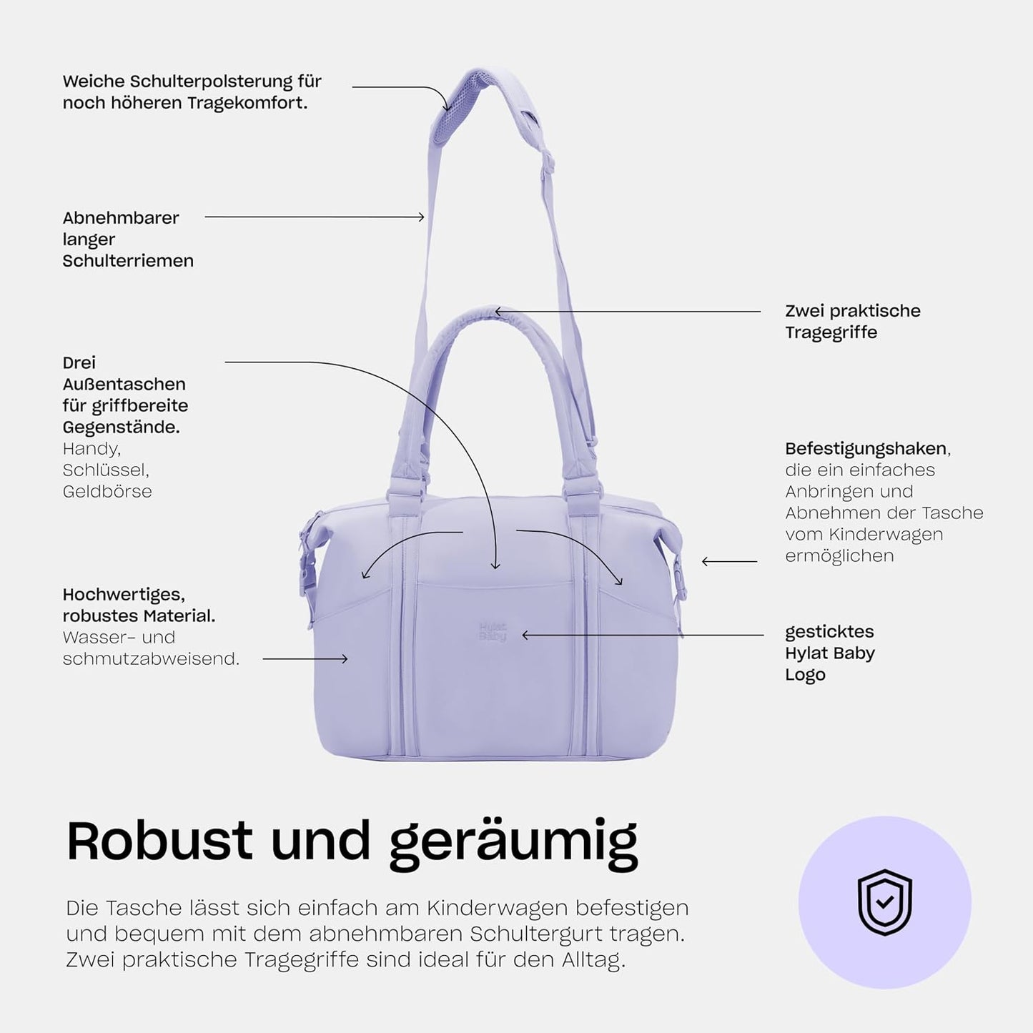 Wasserdichte Wickeltasche
