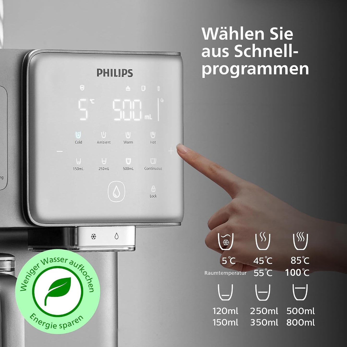 Water 9000 Water 9000 Umkehrosmose-Wasserspendermit Eiswürfelfunktion
