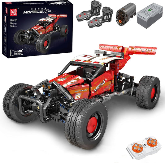 18019B Technik Geländewagen Modellbaustein-Set, 708 Teile, App-Steuerung, All Terrain Fahrzeug