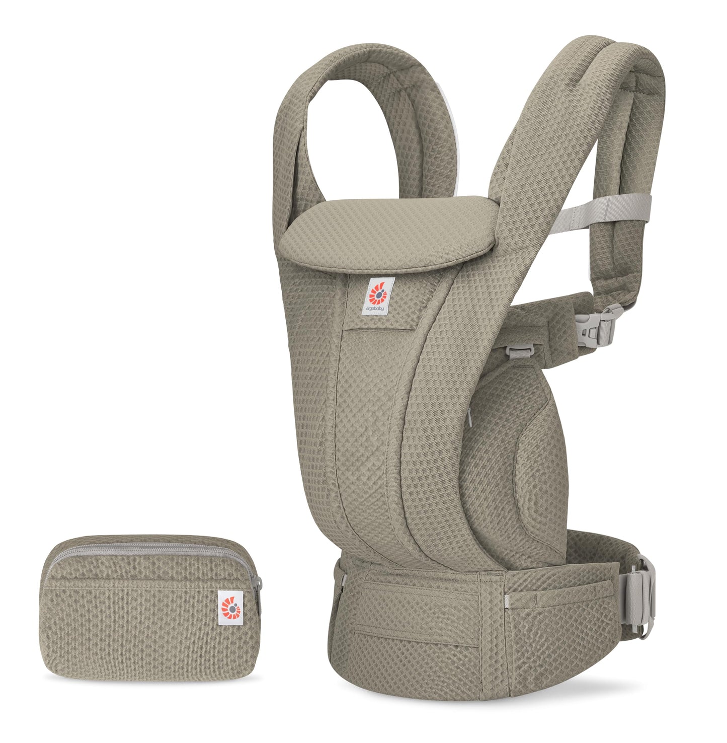 Omni Deluxe All-in-One Babytrage, Soft Olive Mesh