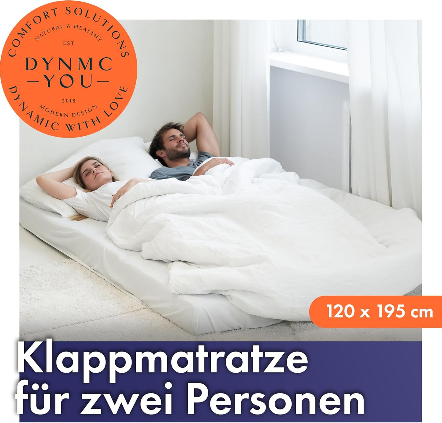Klappmatratze BED013, Dunkelgrau, 195x120x14 cm inkl. Husse