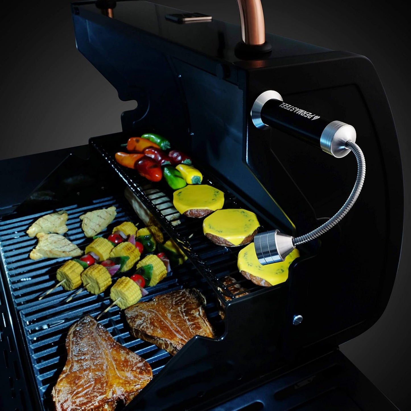 2-teiliges Grillleuchten-Set mit Magnetfuss