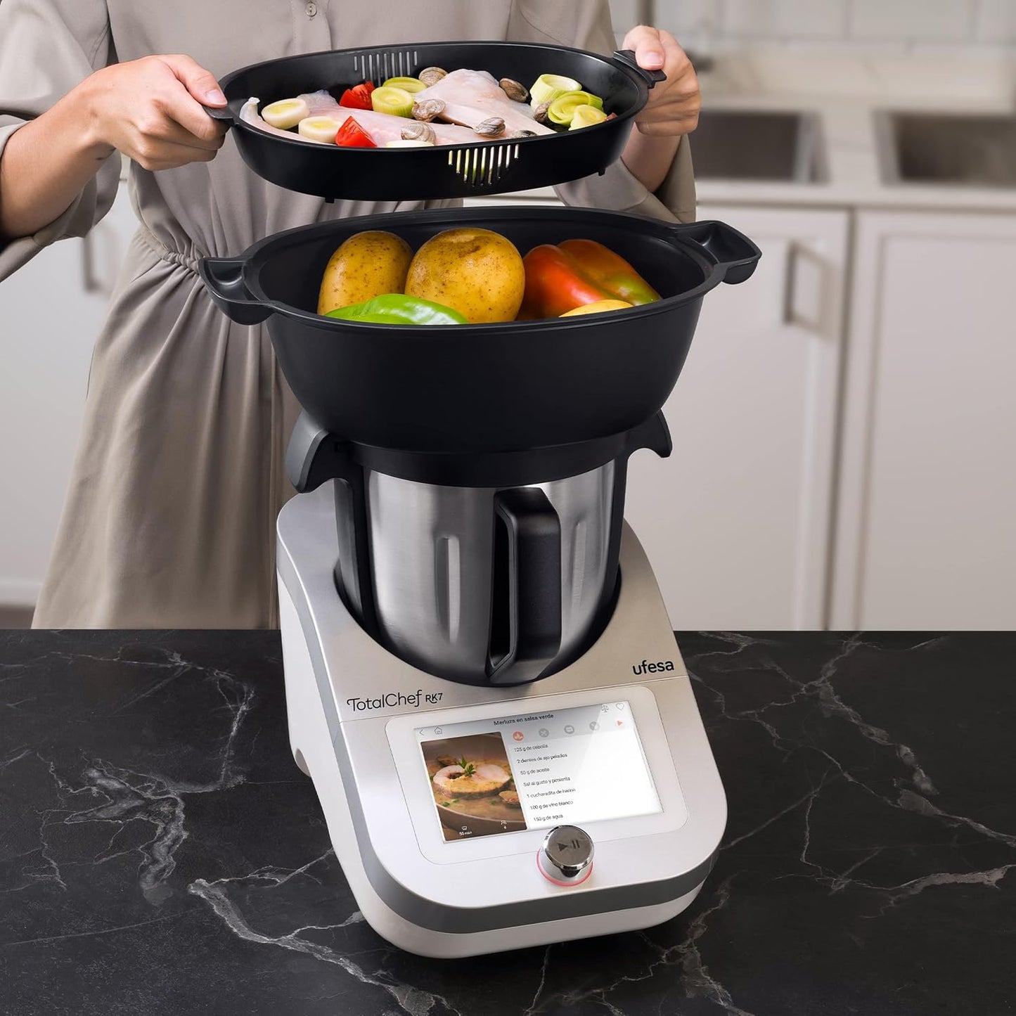 TotalChef RK7 Multifunktions-Küchenmaschine mit WLAN, RK7