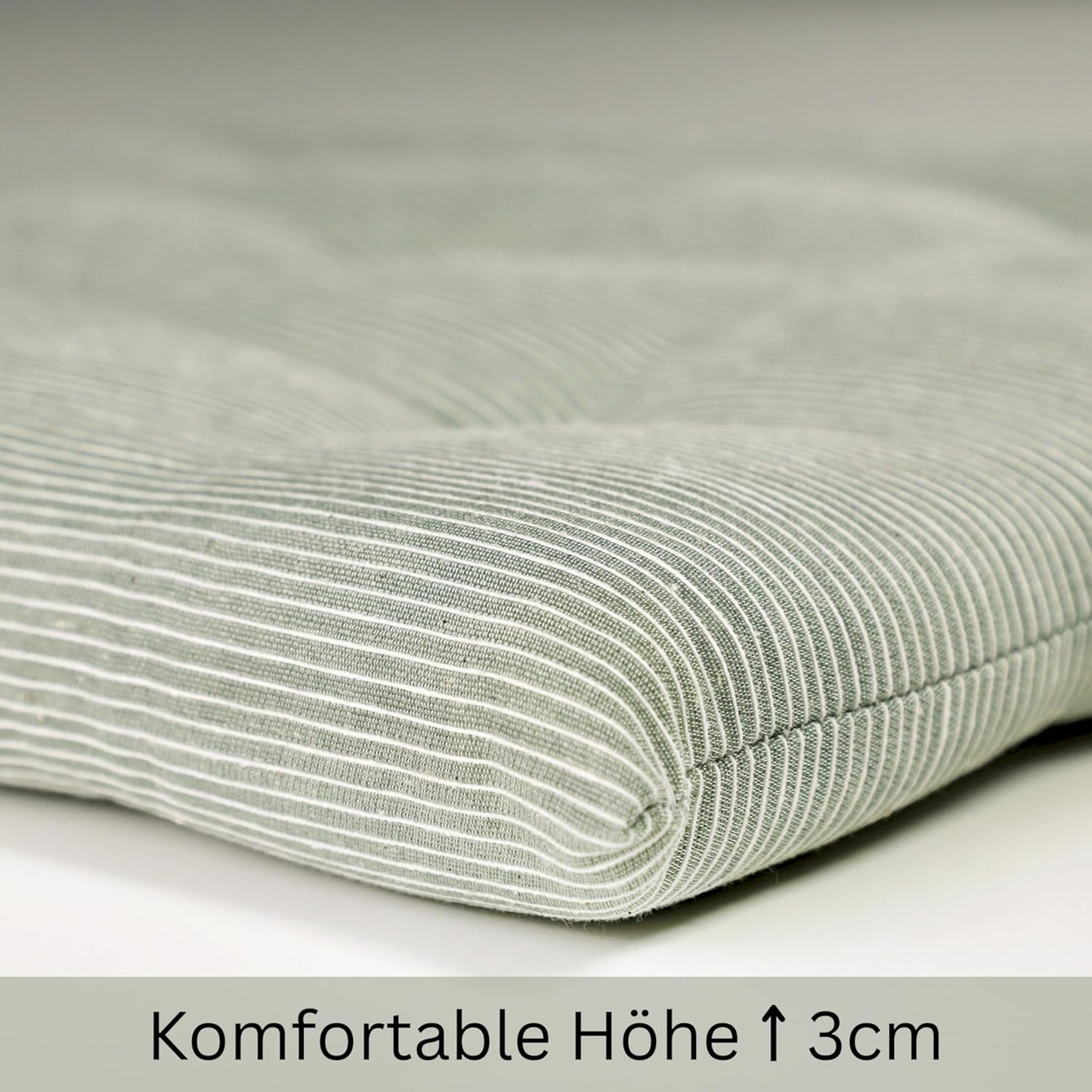 2er Set Sitzkissen für Stühle (40x40 cm), Grün 40 x 40 cm (2er Pack)