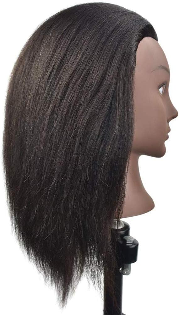 Afro-Mannequin-Kopf, Natürliches Schwarz