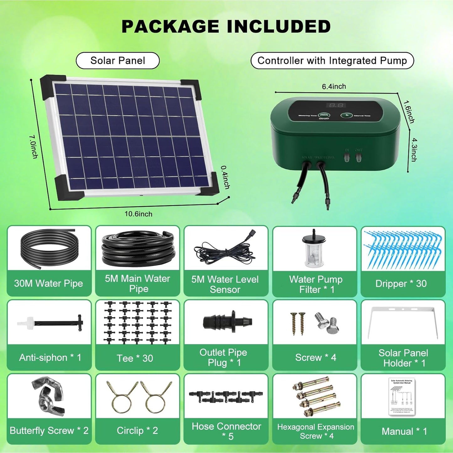 Solar Bewässerungssystem mit 300 Modi