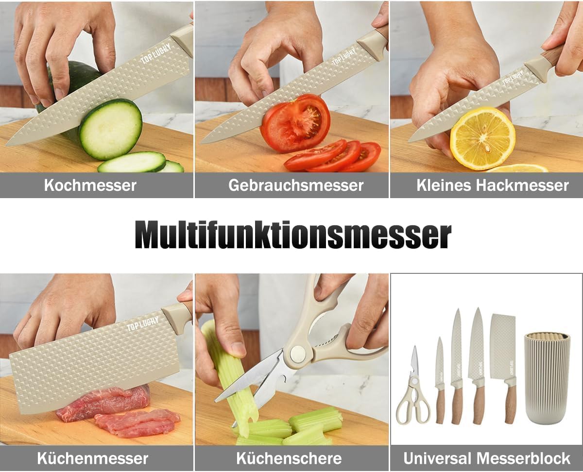 6-teiliges Messerblockset