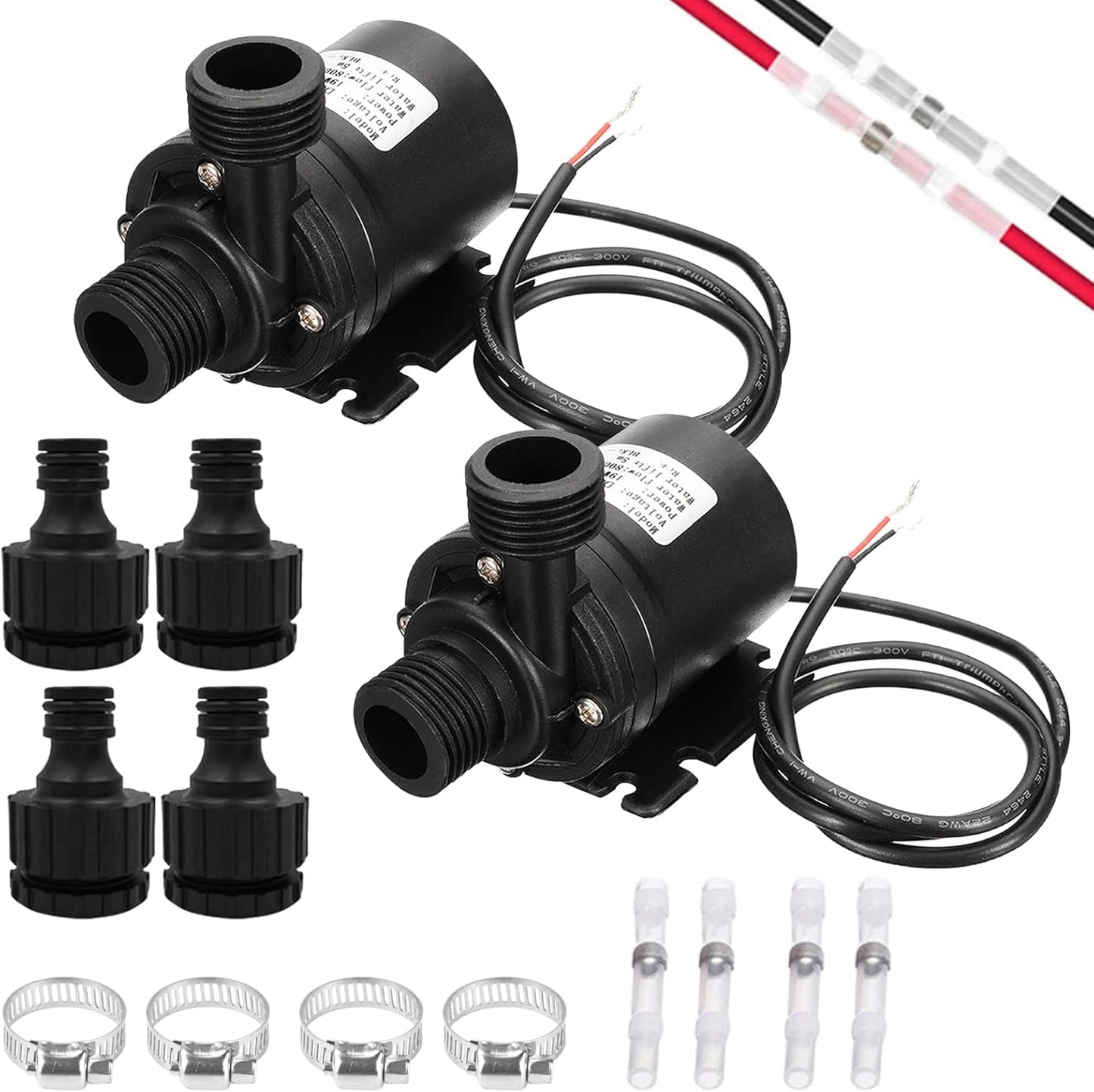 2er Set DC 12V Mini Tauchwasserpumpe
