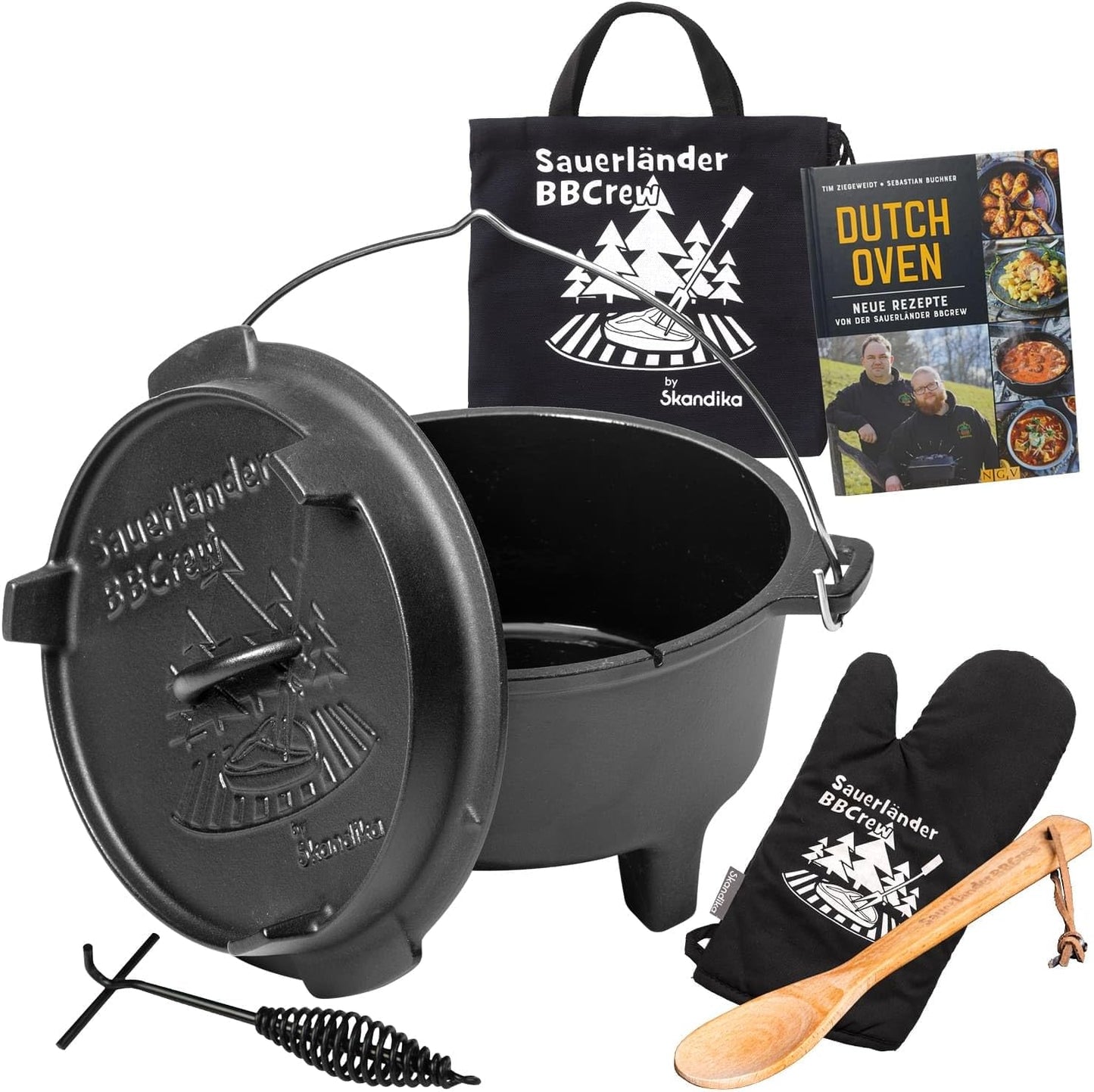 Dutch Oven Feuertopf (emailliert), 10,25 Liter