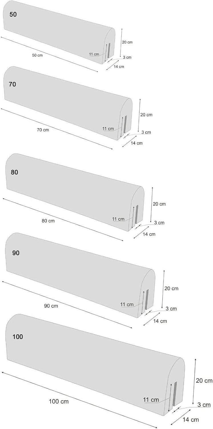 Bettkantenschutz für Kinderbetten (50 cm), 50 cm, Beige