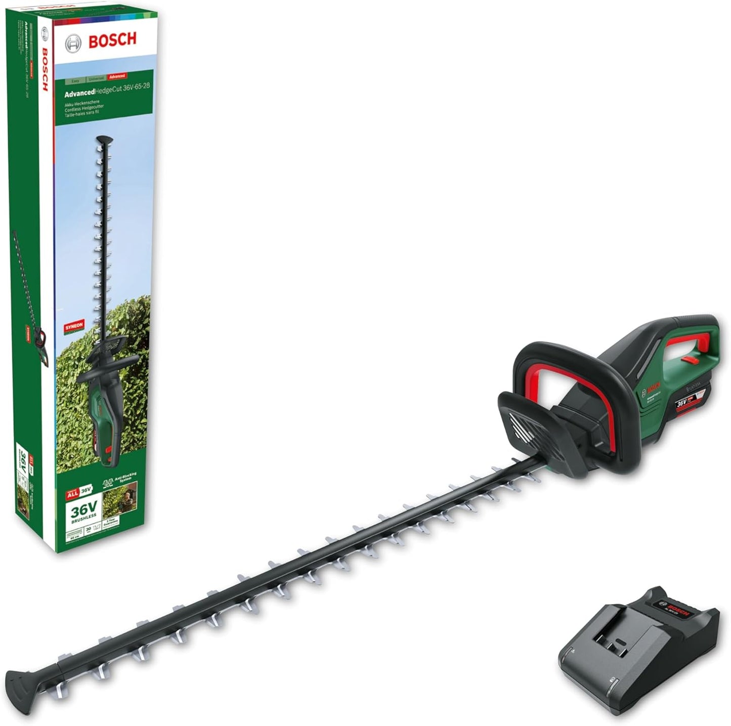 Akku-Heckenschere AdvancedHedgeCut 36V-65-28, Heckenschere | 1 Akku, Neues Design | Classic Green