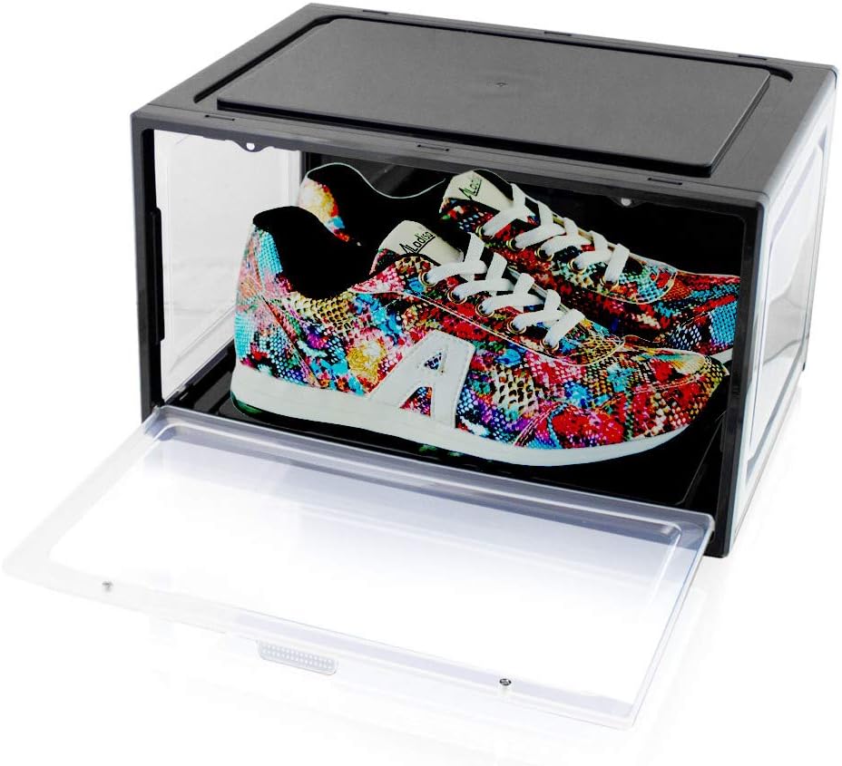 Stapelbare Schuhbox, Schwarz 1 Stück