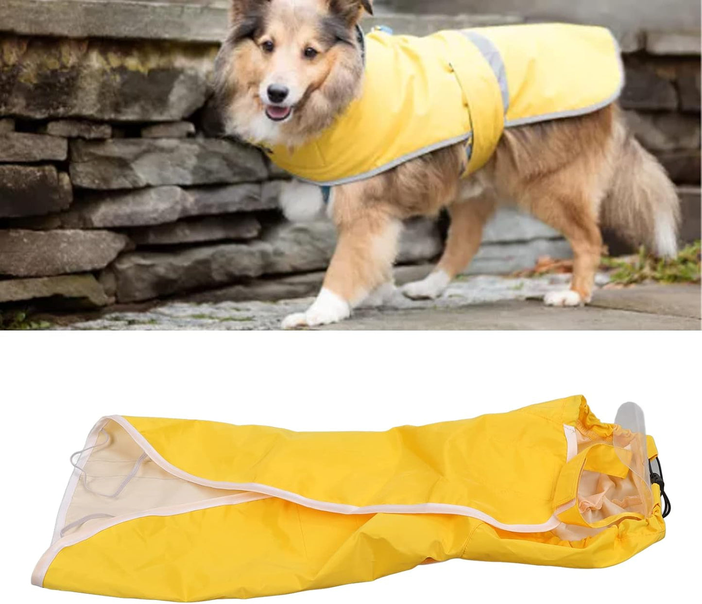 Hunde-Regenmantel im Poncho-Stil