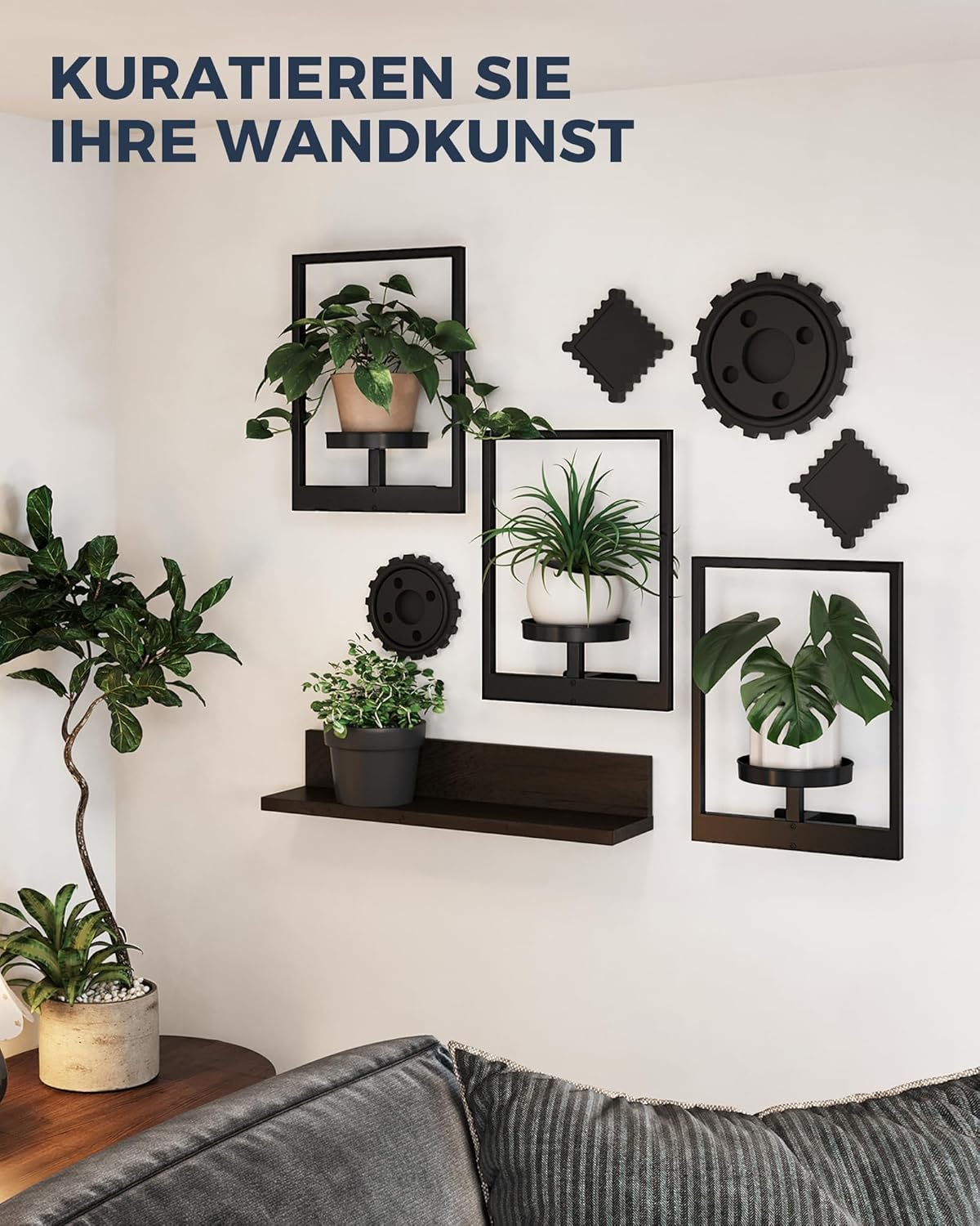 3er-Set Wand-Blumenständer, 3 Set