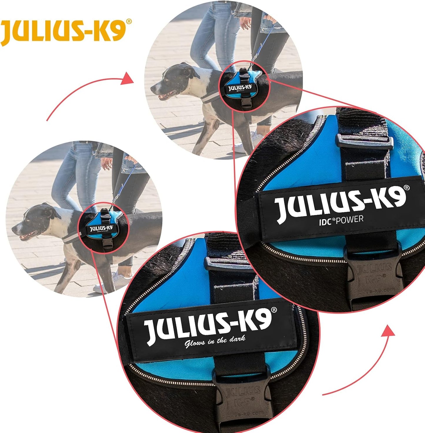 Powergeschirr für Hunde, XL/2 Anthrazit