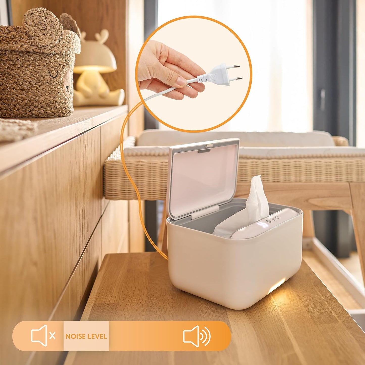 Babybliss Wärmegerät für Feuchttücher, 3 Heizstufen