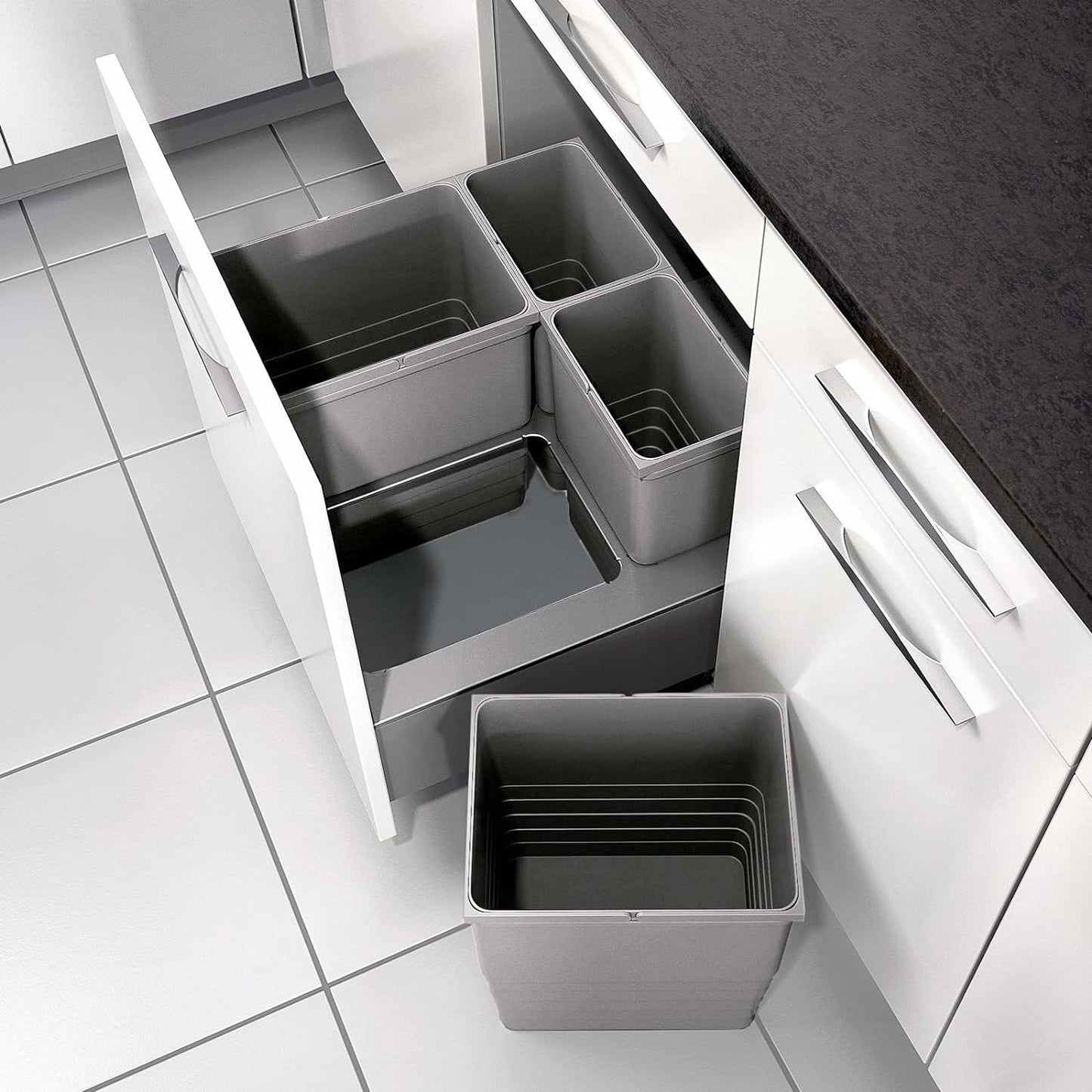 Abfalleimer Ninka 5050.90, Volumen 8 Liter (alugrau)