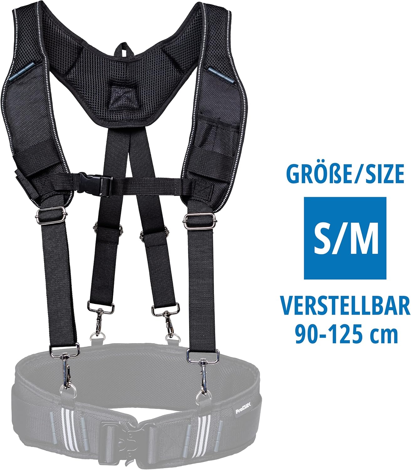 Hosenträgersystem für Werkzeuggürtel, Komponenten Suspenders S/M
