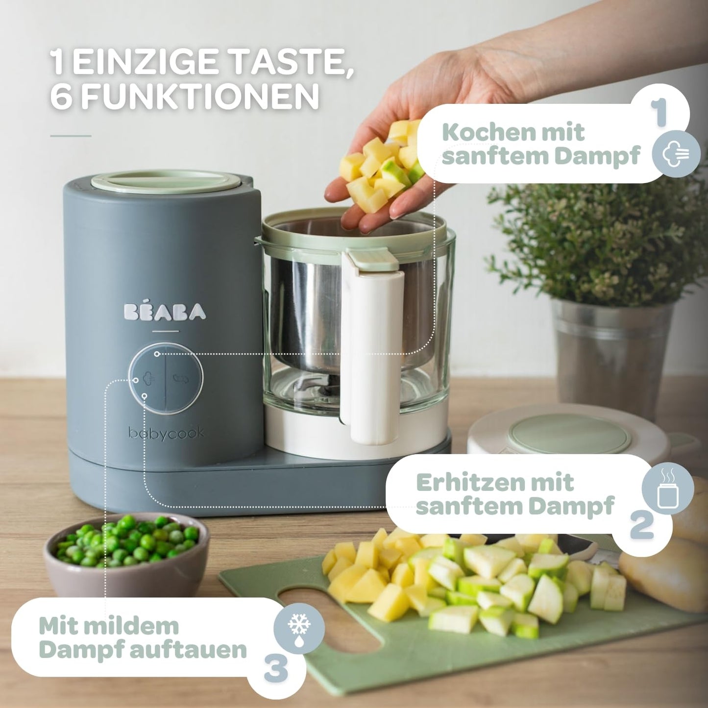 Babycook Neo, Kochroboter Mineralgrau