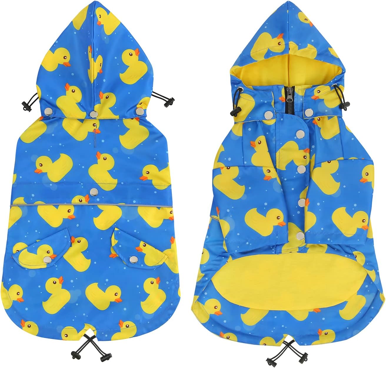 Hunde-Regenmantel mit Kapuze, XXX-Large Entenblau