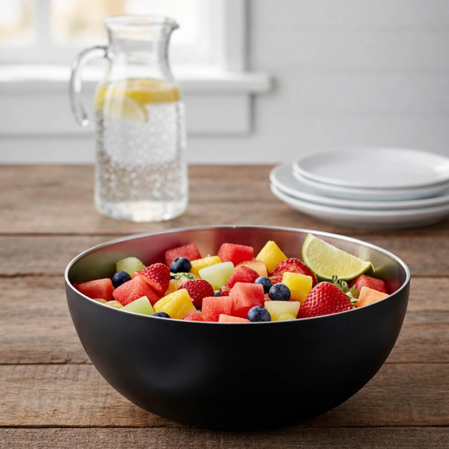 Rührschüssel-Set, 2 Stück - Ø 24cm Schwarz