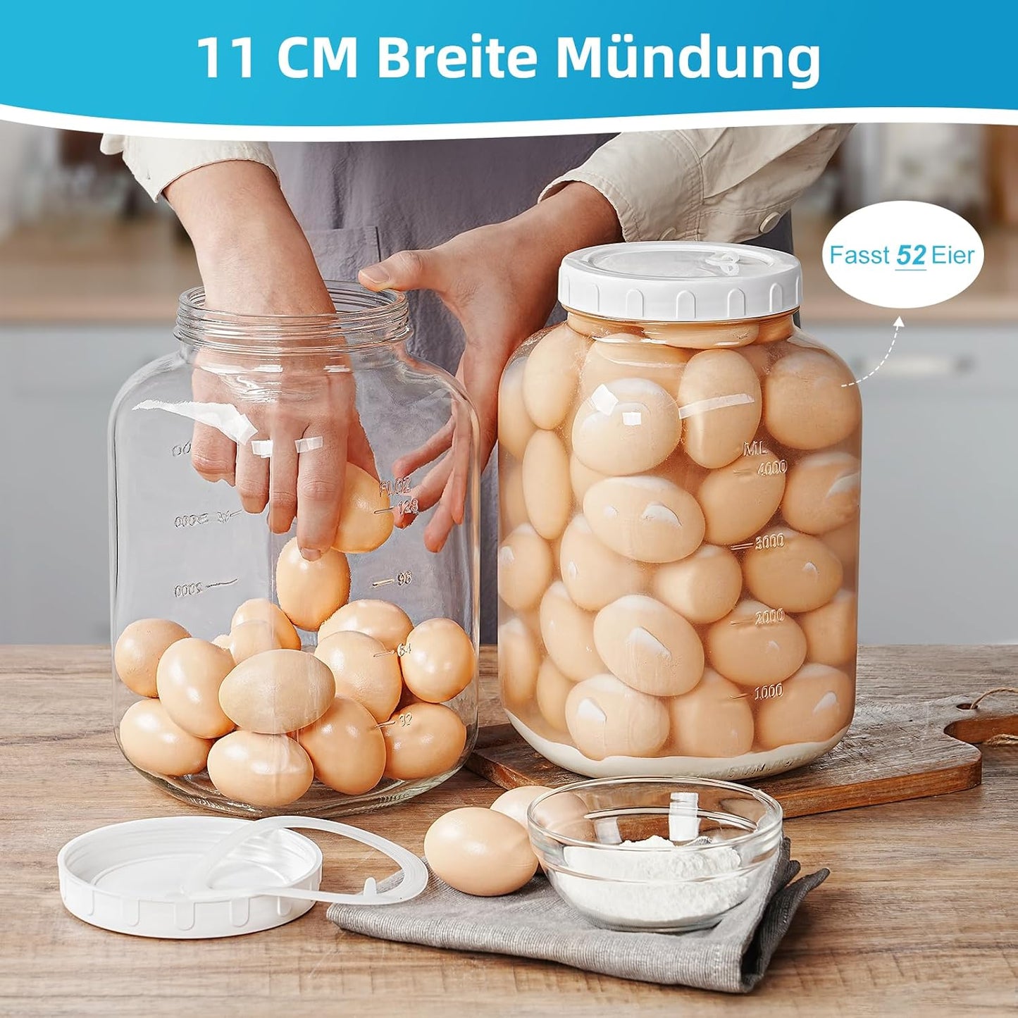 2er-Set Fermentierglas mit Luftschleuse