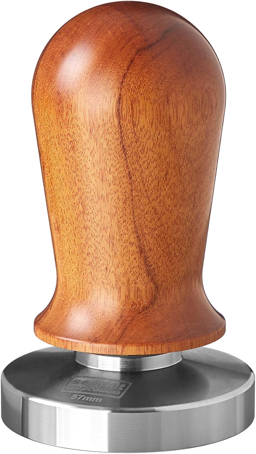 Espresso Tamper Perfetto (kalibriert, 57 mm), 57 mm Sandelholz - Dunkelbraun