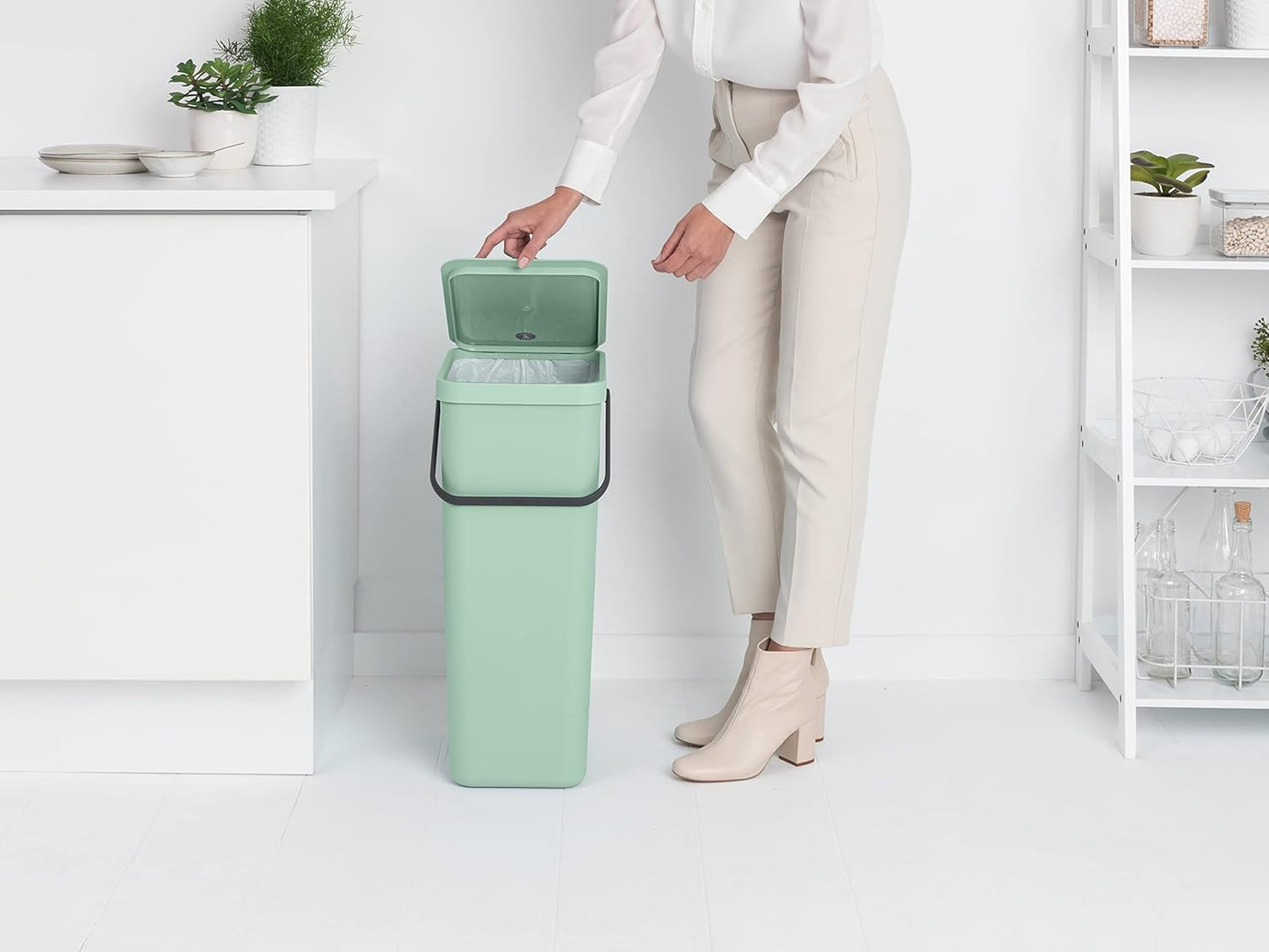 Sort & Go Abfallbehälter, Jade Green 40 Liter