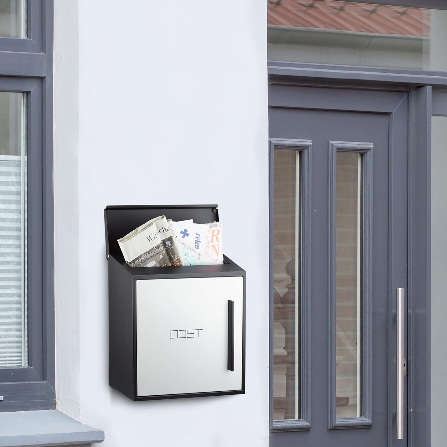 Briefkasten, Schwarz-weiss