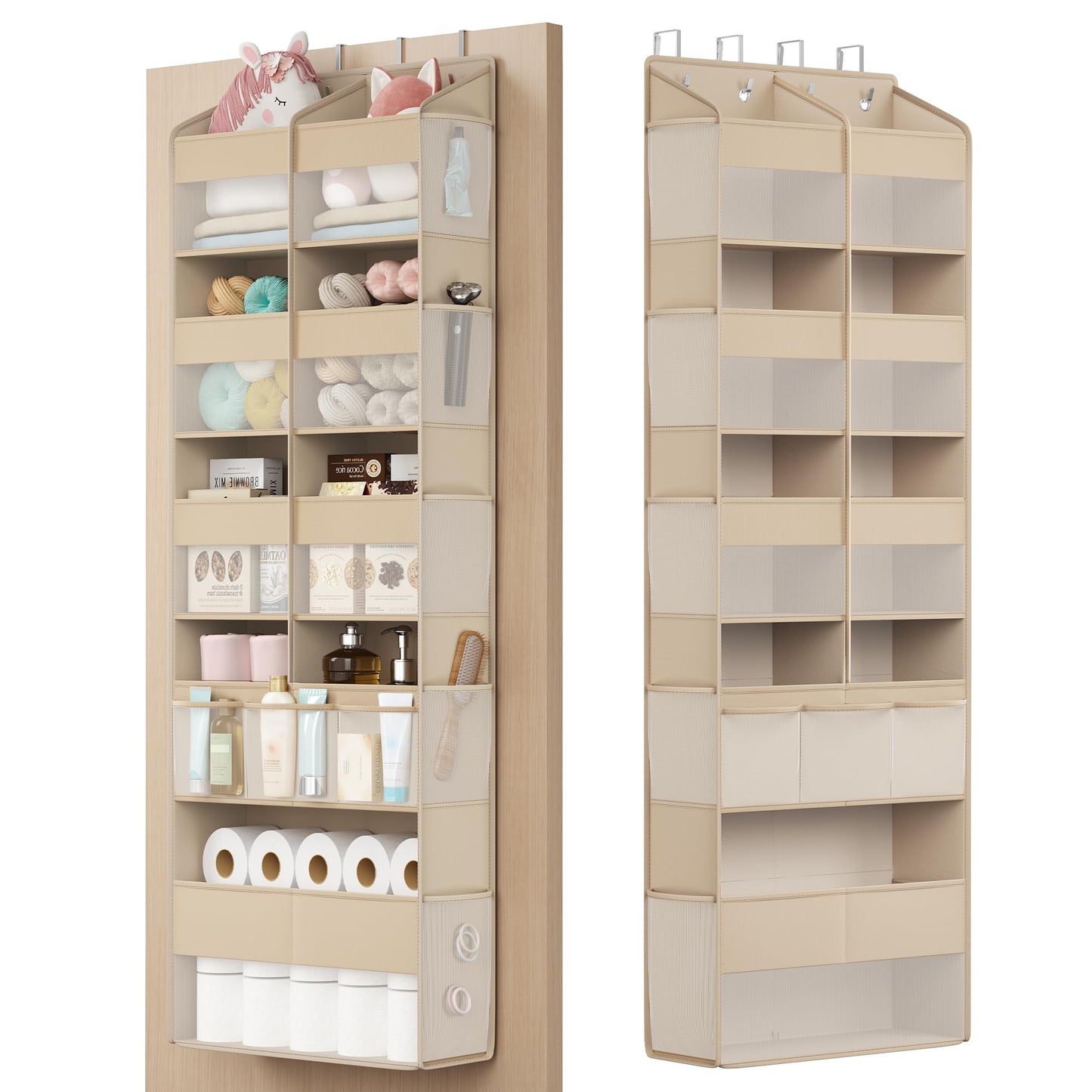 RDH009LF01 Hängeregal mit 9 Fächern, Sandbeige