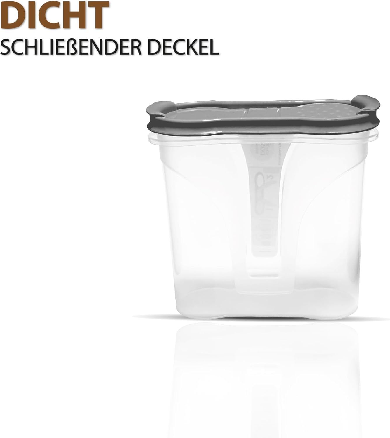 6 x luftdichte Gewürzdosen, Anthrazit / 8er Pack ( 8 Stück )